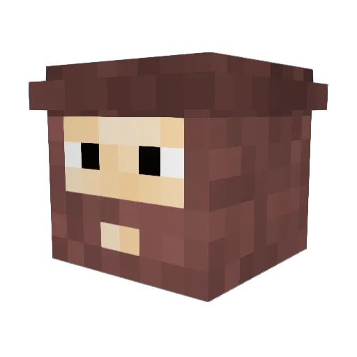 omgitrealcasey Minecraft avatar head, 3D render
