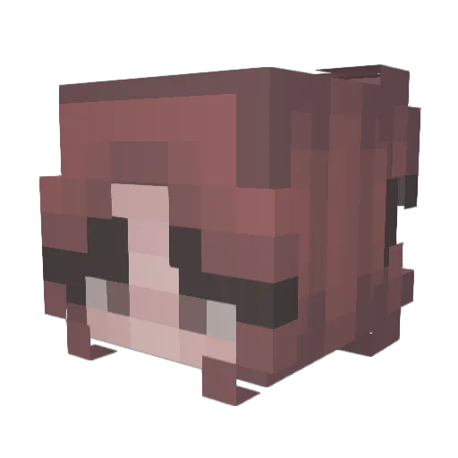 omgitslotion Minecraft avatar head, 3D render