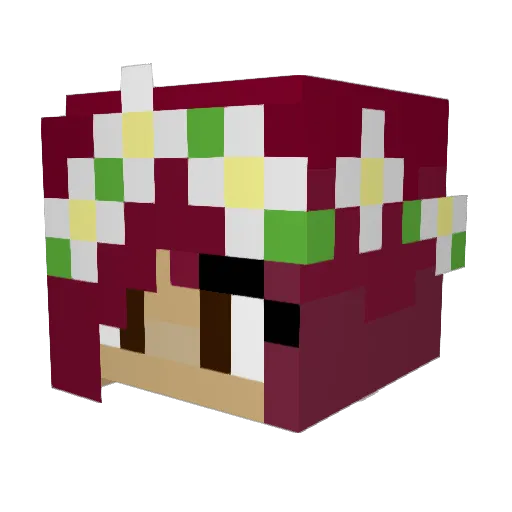 omgjen Minecraft avatar head, 3D render