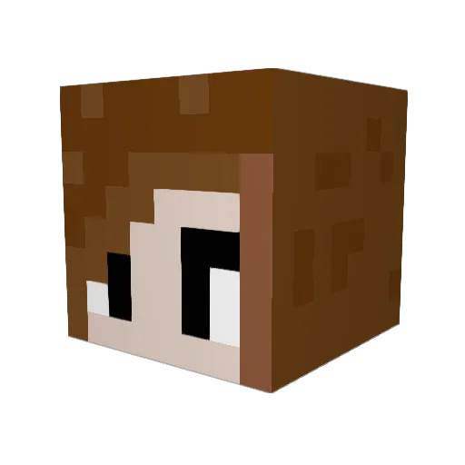 omgjuliewtf Minecraft avatar head, 3D render