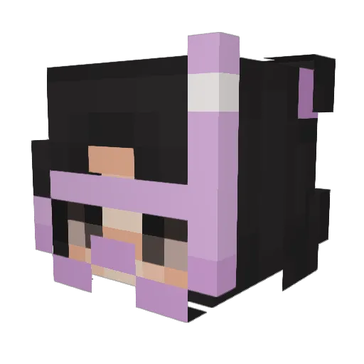 omgstepbrother Minecraft avatar head, 3D render