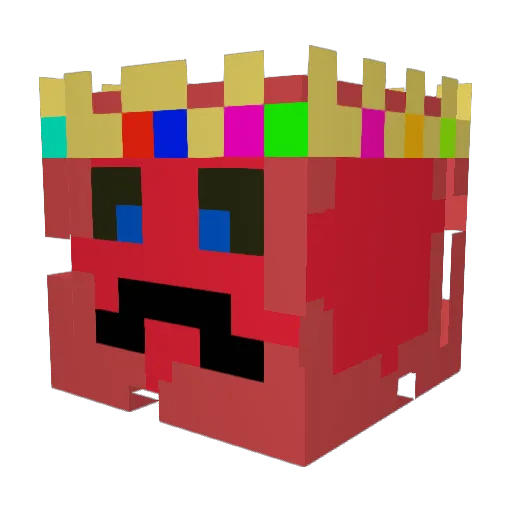 omhx7 Minecraft avatar head, 3D render