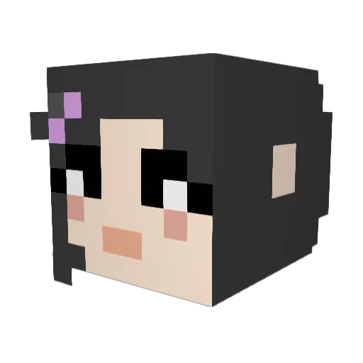omieeee Minecraft avatar head, 3D render