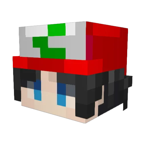 omii777 Minecraft avatar head, 3D render