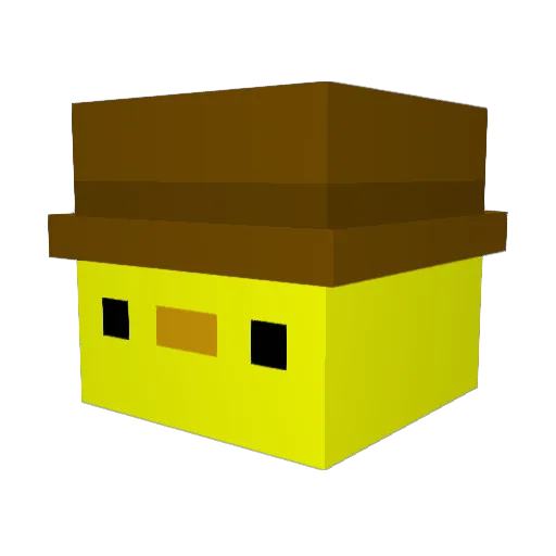 omineft Minecraft avatar head, 3D render