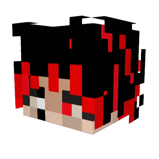 omini_0 Minecraft avatar head, 3D render