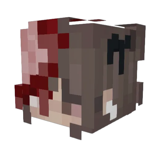 ominousfairy Minecraft avatar head, 3D render