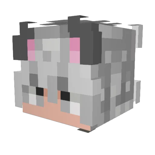 omizyro Minecraft avatar head, 3D render
