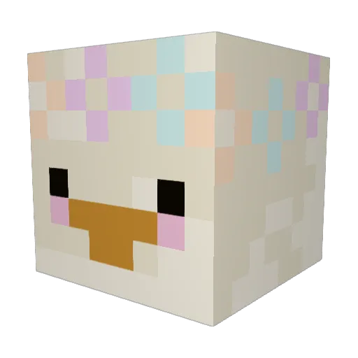 omlet1123 Minecraft avatar head, 3D render