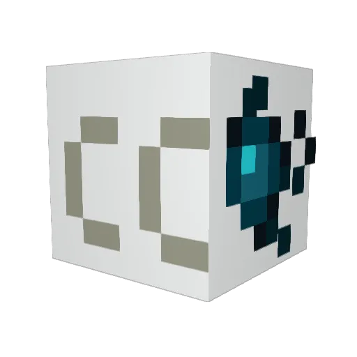 ommetas Minecraft avatar head, 3D render