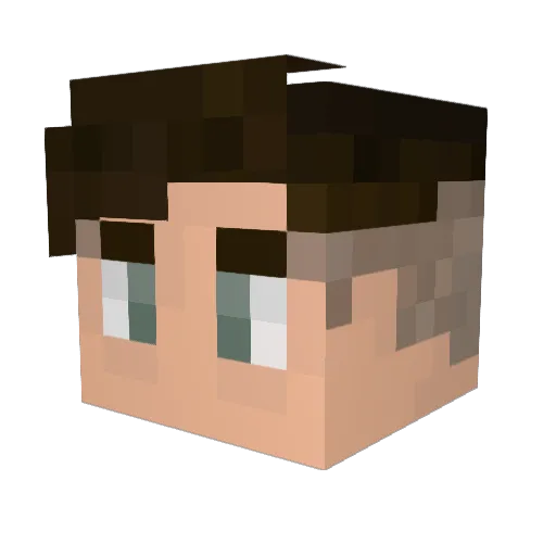 omnishow Minecraft avatar head, 3D render