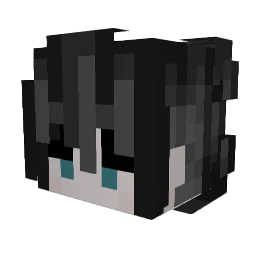 omnivorousotto Minecraft avatar head, 3D render