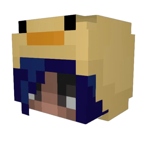 omnomes Minecraft avatar head, 3D render