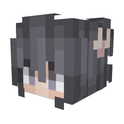 omo_kio_zzz Minecraft avatar head, 3D render