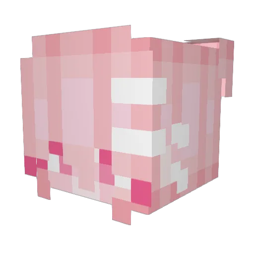 omoballs Minecraft avatar head, 3D render