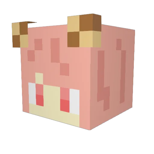 omochi7800 Minecraft avatar head, 3D render