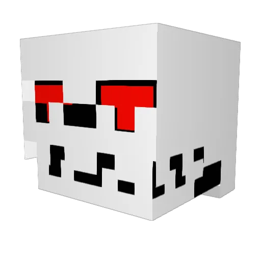 omoikinoko Minecraft avatar head, 3D render