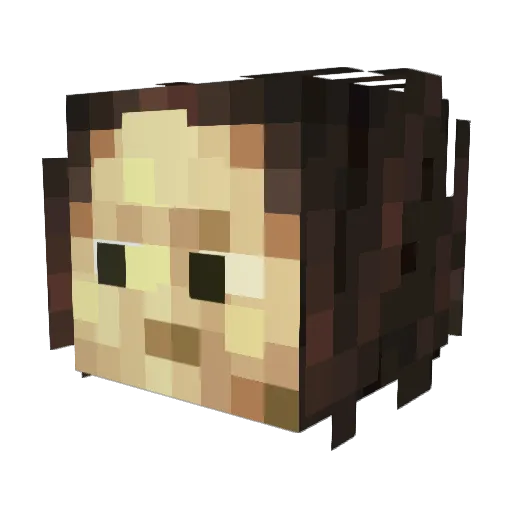 omomoo8 Minecraft avatar head, 3D render