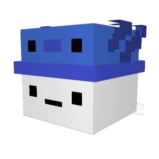 omoti78 Minecraft avatar head, 3D render