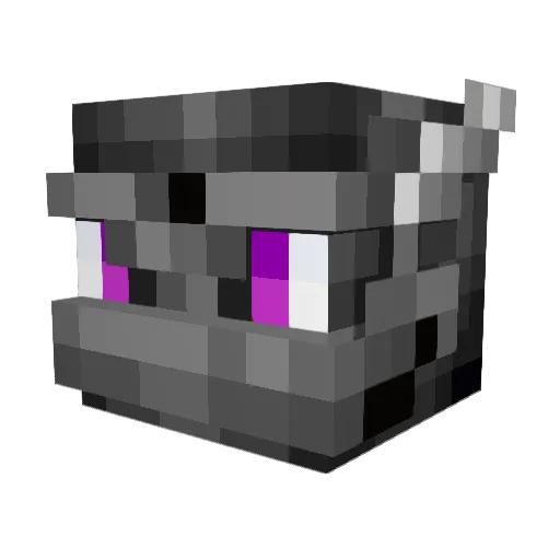 omov Minecraft avatar head, 3D render