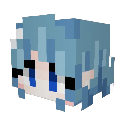 omqxcookies Minecraft avatar head, 3D render