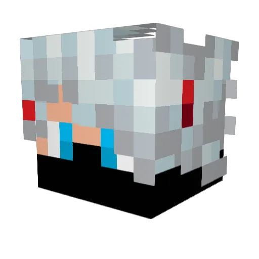 omrbaba Minecraft avatar head, 3D render