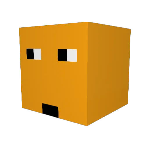 omriRatz Minecraft avatar head, 3D render