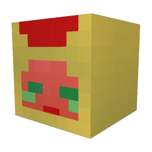 omumeshi Minecraft avatar head, 3D render