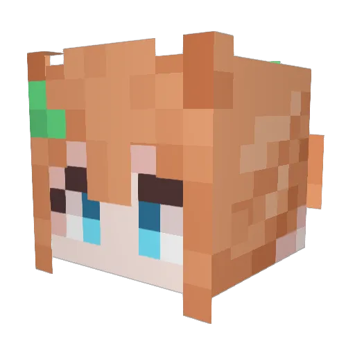 omundson Minecraft avatar head, 3D render