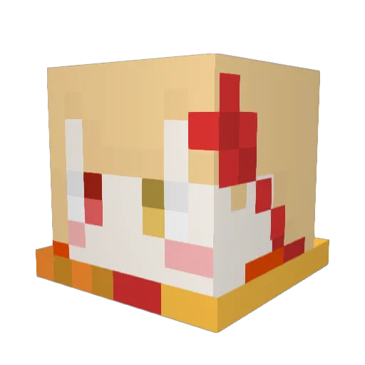 omuomu0518 Minecraft avatar head, 3D render