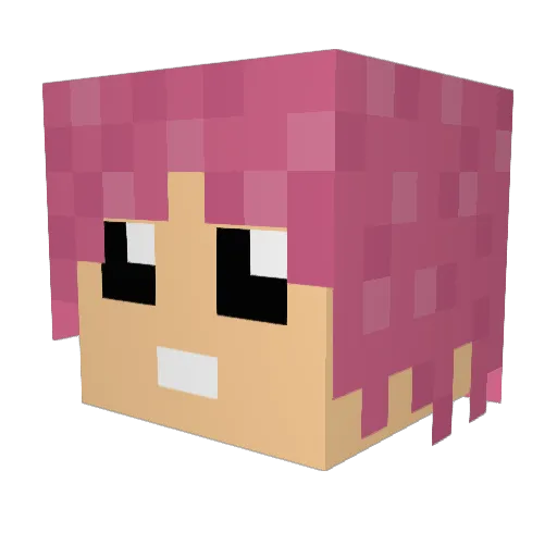 omzart Minecraft avatar head, 3D render