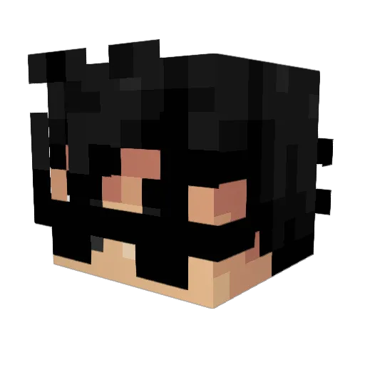 omzy Minecraft avatar head, 3D render