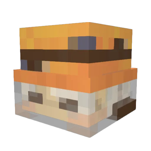 on4more7 Minecraft avatar head, 3D render