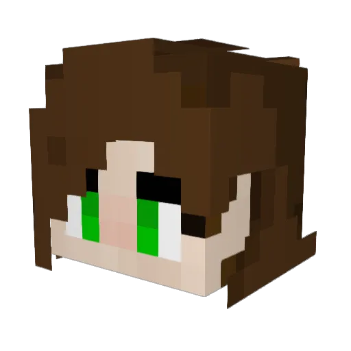 on963 Minecraft avatar head, 3D render