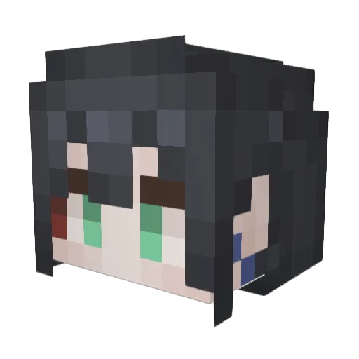 on_hye Minecraft avatar head, 3D render
