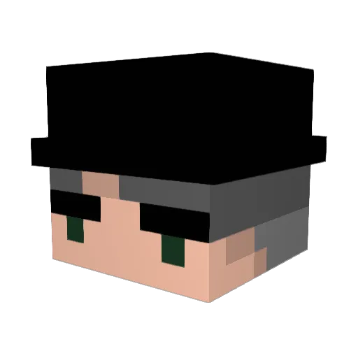 onajsuperman Minecraft avatar head, 3D render