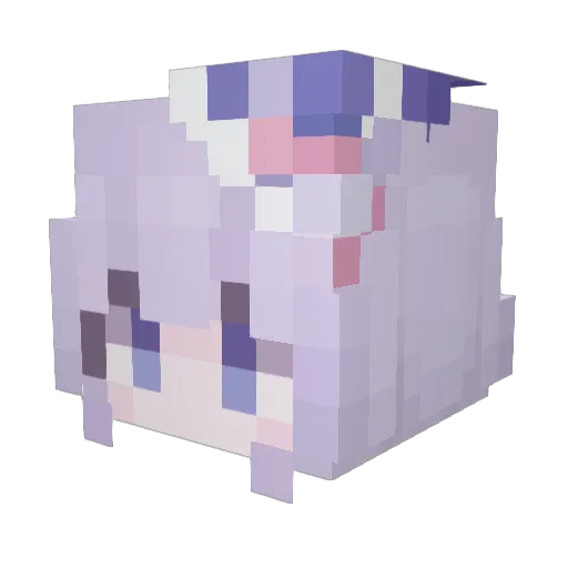 onakasuitanie Minecraft avatar head, 3D render