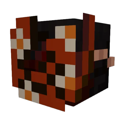 onar_ Minecraft avatar head, 3D render