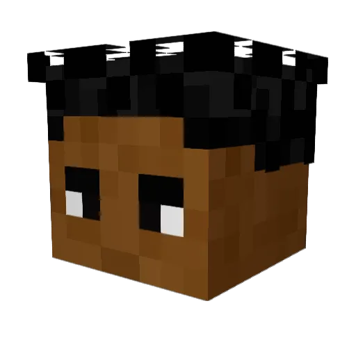 ond1sG Minecraft avatar head, 3D render