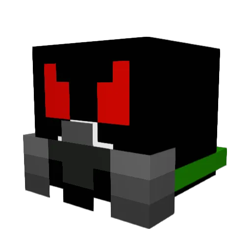 ondracastka Minecraft avatar head, 3D render