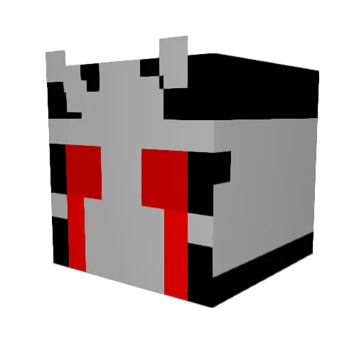 ondulu Minecraft avatar head, 3D render