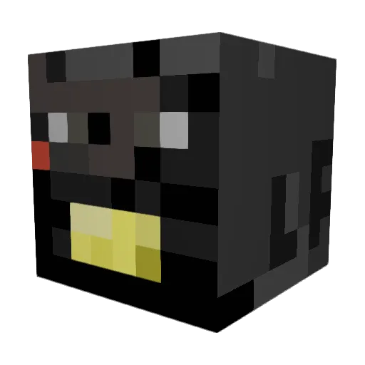 one2down Minecraft avatar head, 3D render