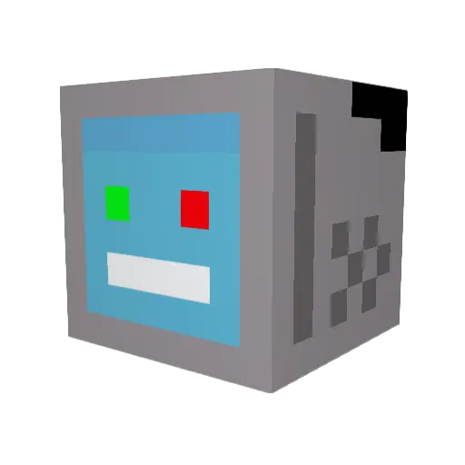 oneKBit Minecraft avatar head, 3D render