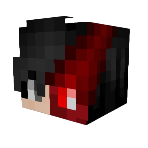 oneMilimeter1 Minecraft avatar head, 3D render