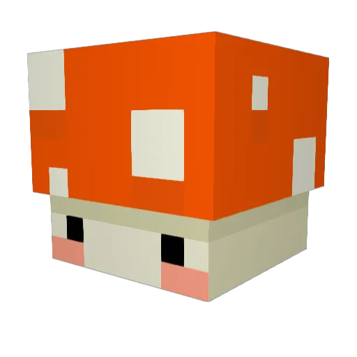 one_blue Minecraft avatar head, 3D render