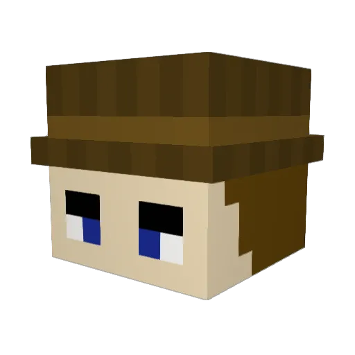 one_man63 Minecraft avatar head, 3D render