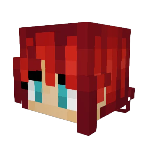 one_shot319 Minecraft avatar head, 3D render