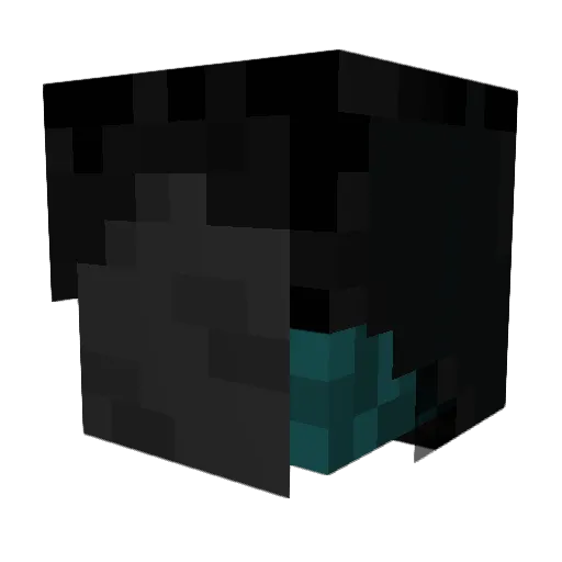 one_tow_zero Minecraft avatar head, 3D render