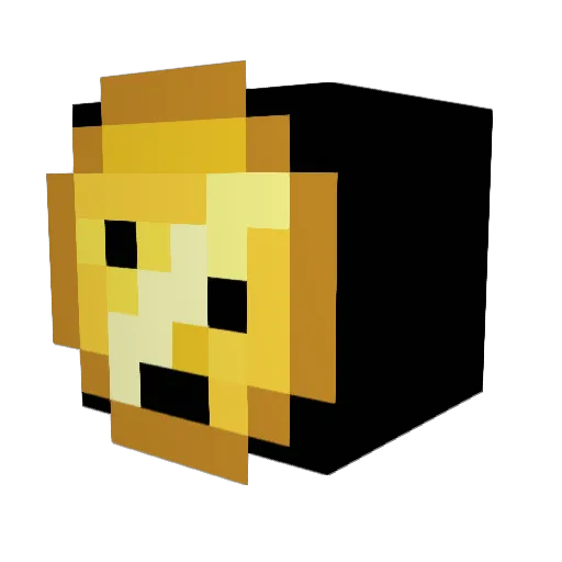 onebentcent Minecraft avatar head, 3D render