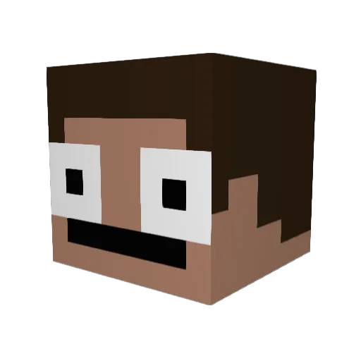 onebin_s Minecraft avatar head, 3D render